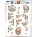 3D Knipvel Baby Boy and Girl  - Yvonne Creations