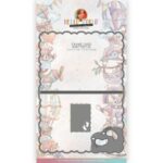 **-40%** Snijmal - Frame Card Baby Feet border A - Hello World - Yvonne Creations