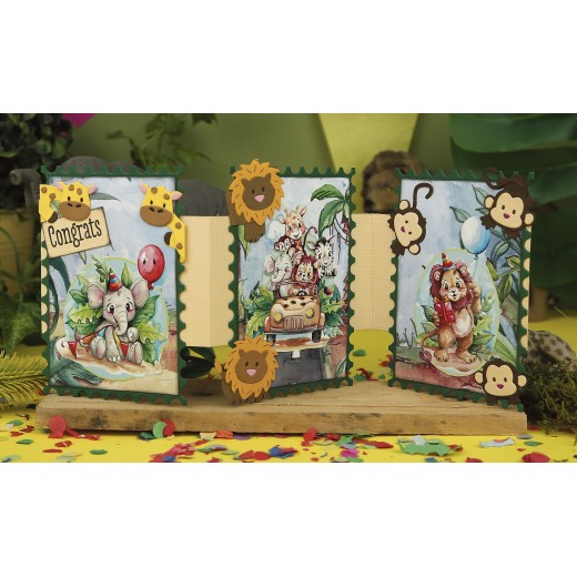 Snijmal - Jungle monkey Jungle Party - Yvonne Creations - Afbeelding 2