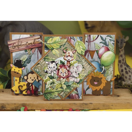 Snijmal - Jungle monkey Jungle Party - Yvonne Creations - Afbeelding 8