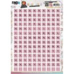 3D Push Out - Hello World - Wooden Letters Roze - Yvonne Creations