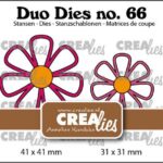 Crealies Duo Dies Open bloemen no. 28