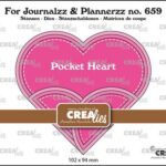 Crealies For Journalzz & Plannerzz Pocket hart