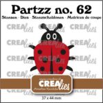 Crealies Partzz Lieveheersbeestje groot