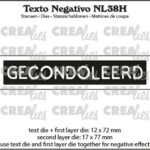 Crealies Texto Negativo GECONDOLEERD (H)