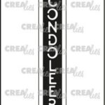 Crealies Texto Negativo GECONDOLEERD (V)