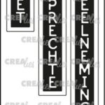 Crealies Texto Negativo MET OPRECHTE DEELNEMING (V)