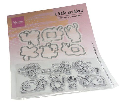 Marianne D Clear Stamp & die set – Eline’s Kleine beestjes