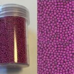 Mini pearls (zonder gat) 0,8-1,0mm fuchsia 22 gram