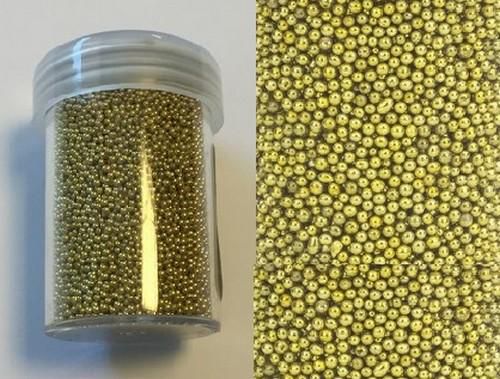 Mini pearls (zonder gat) 0,8-1,0mm goud 22 gram