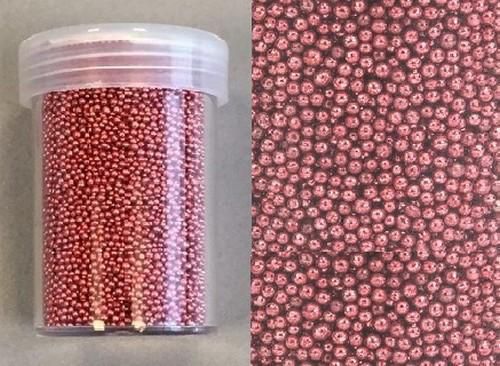 Mini pearls (zonder gat) 0,8-1,0mm koraal 22 gram