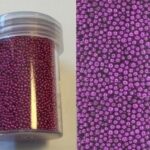 Mini pearls (zonder gat) 0,8-1,0mm violet 22 gram
