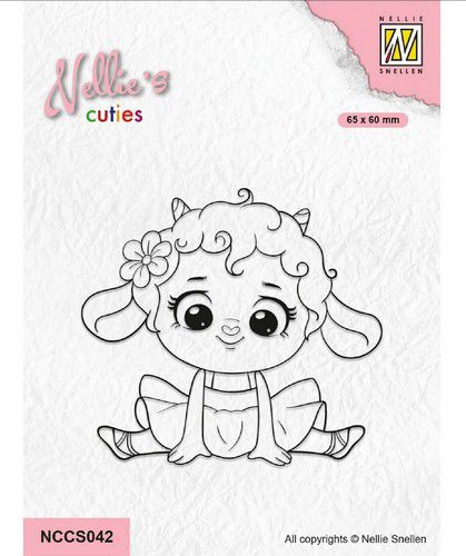 Nellie Choice Nellie’s Cuties Clear Stamp Lammetje