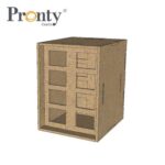 **-50%** Pronty MDF Opbergsysteem Half Box Acrylic Pens Storage