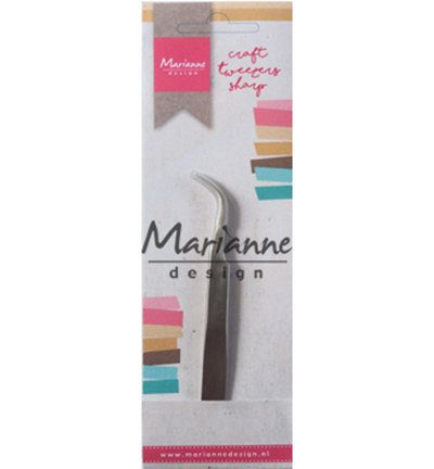 Gebogen pincet met scherpe precisiepunten – Marianne Design