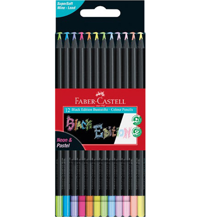 Black Edition Pastel & Neon 12pcs – Faber Castell