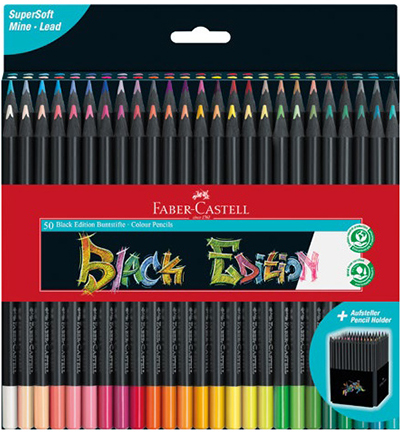 Black Edition kleurpotloden 50pcs – Faber Castell