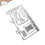 Snijmallen Sidekick Essentials 26 - Yarn Card & Scissors 2028 - Elizabeth Craft Design