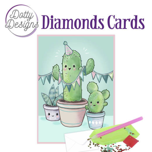 Dotty Designs Diamond Cards – Cactus