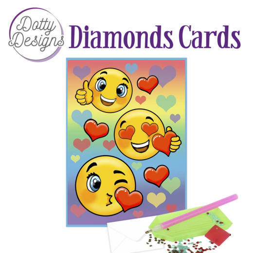 Dotty Designs Diamond Cards – Smileys
