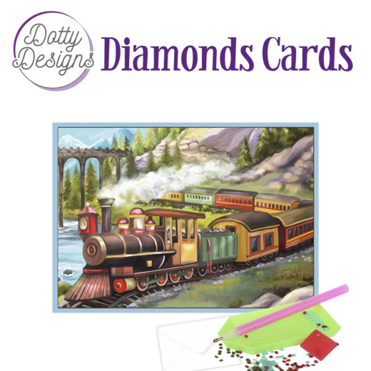 Dotty Designs Diamond Cards – Vintage Train