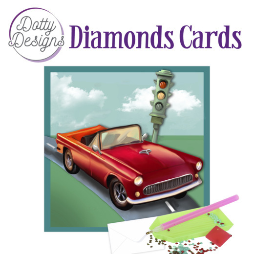 Dotty Designs Diamond Cards – Vintage Red Car