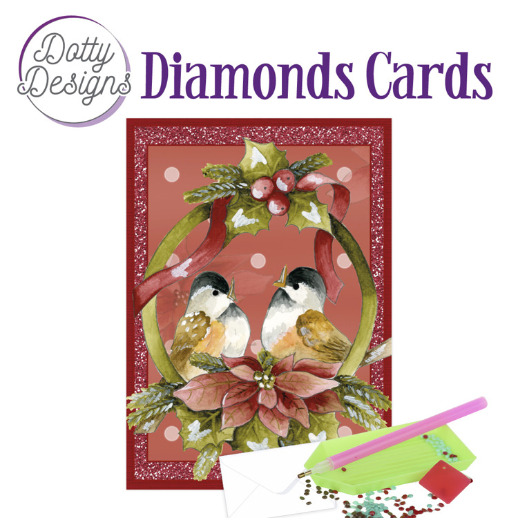 Dotty Designs Diamond Cards – Birds in a Pendant