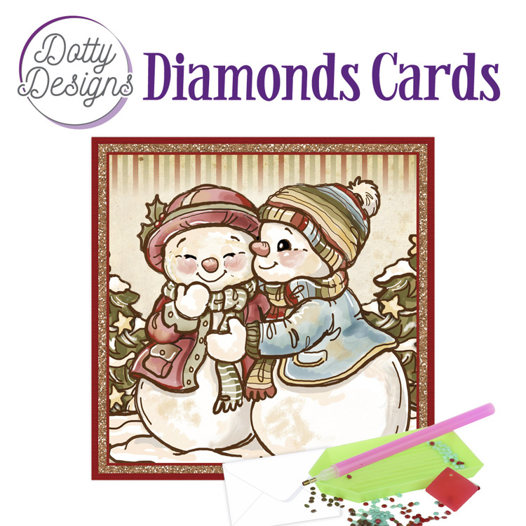 Dotty Designs Diamond Cards – Snowmen
