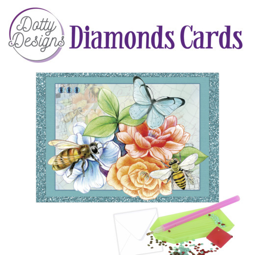 Dotty Designs Diamond Cards – Bees and Butterflies