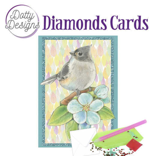 Dotty Designs Diamond Cards – Bird on branch
