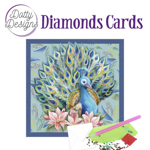 Dotty Designs Diamond Cards – Peacock