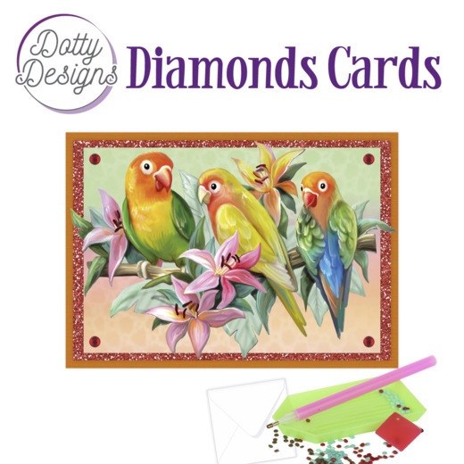 Dotty Designs Diamond Cards – Tropical Birds