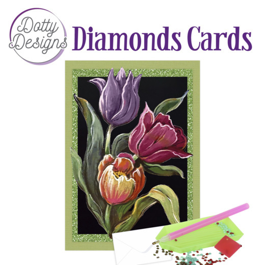 Dotty Designs Diamond Cards – Tulips