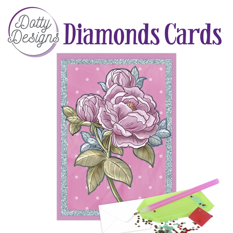 Dotty Designs Diamond Cards – Old Pink Peony