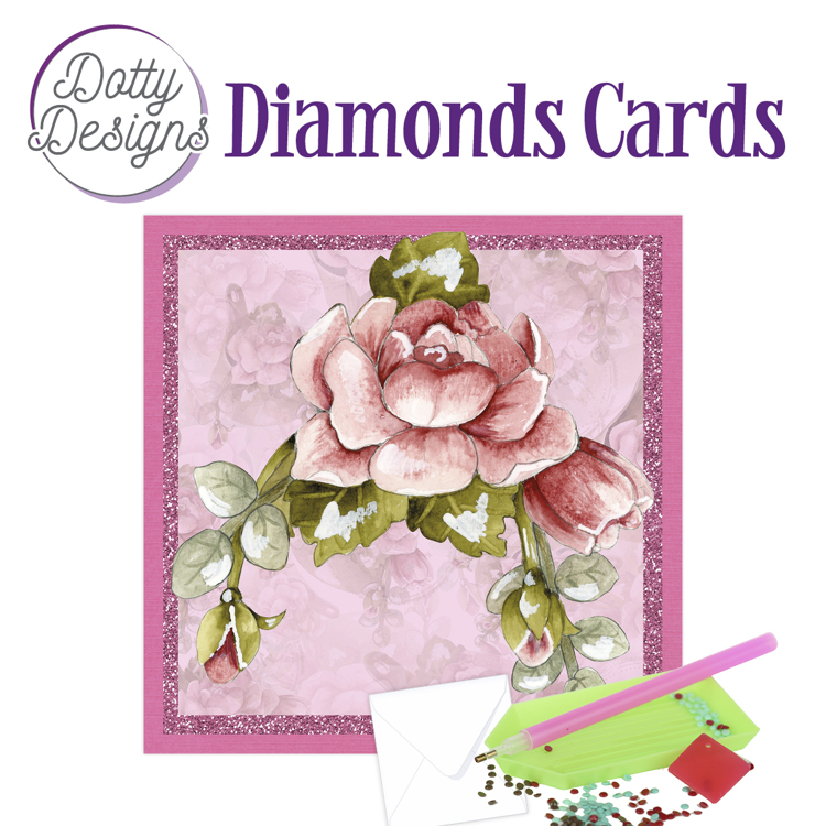 Dotty Designs Diamond Cards – Red Roses