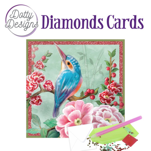 Dotty Designs Diamond Cards – Kingfisher