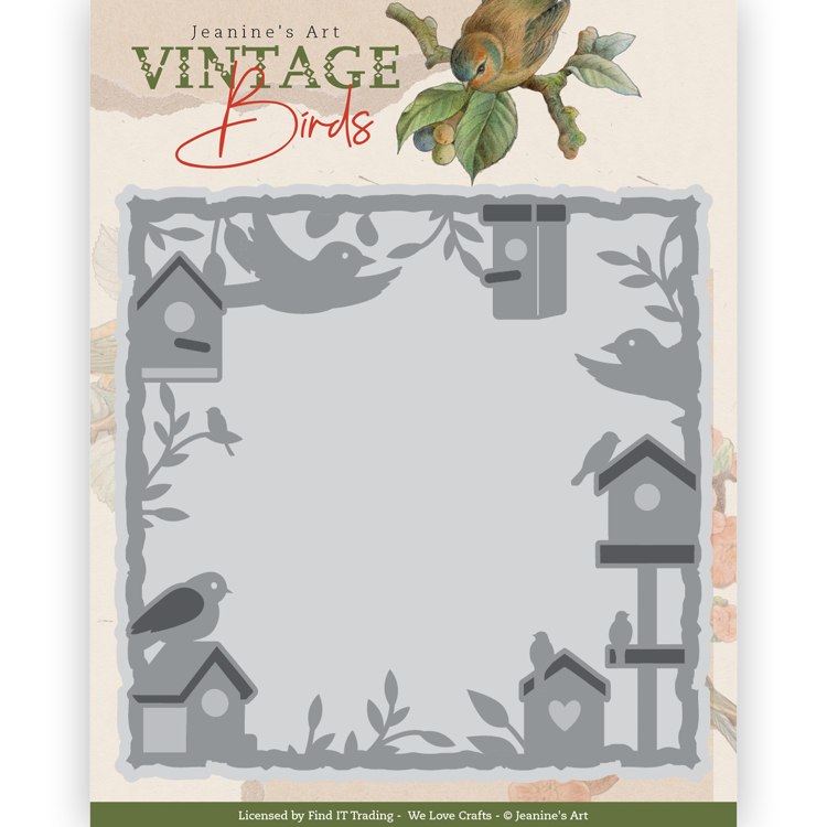 Dies – Jeanine’s Art – Vintage Birds – Birdhouse Frame