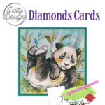 Dotty Designs Diamond Cards - Lazy Panda Bear