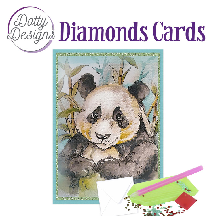 Dotty Designs Diamond Cards – Panda Bear