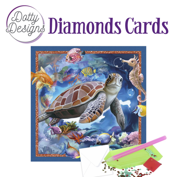 Dotty Designs Diamond Cards – Sea Turtle