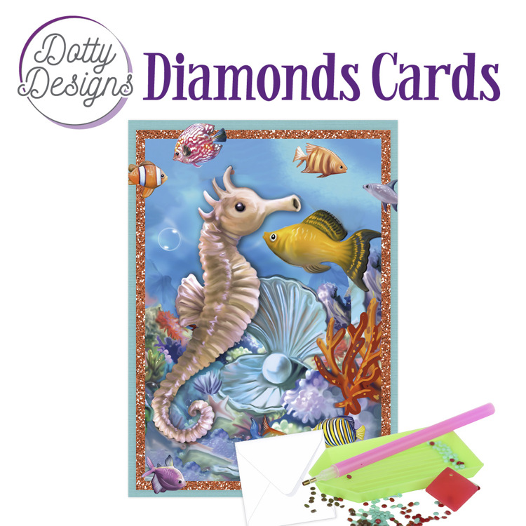 Dotty Designs Diamond Cards – Sea Horse