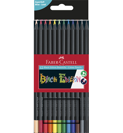 Black Edition kleurpotloden 12pcs – Faber Castell