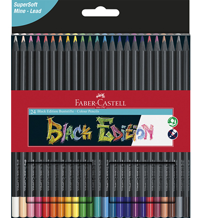 Black Edition kleurpotloden 24pcs – Faber Castell