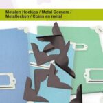 CraftEmotions Metalen Hoekjes type 1 - zwart 8 st 20mm