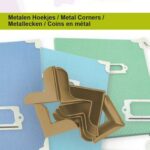 CraftEmotions Metalen hoekjes type 2 - oud brons 8 st 20mm