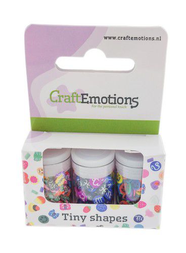 CraftEmotions Tiny Shapes – 3 tubes – various shapes 2