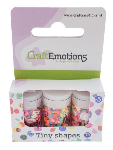 CraftEmotions Tiny Shapes – 3 tubes – various shapes 3