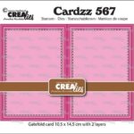 Crealies Cardzz Gatefold rechthoekige kaart horizontaal