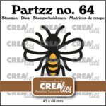 Crealies Partzz Bij groot