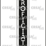 Crealies Texto Negativo PROFICIAT (V)  - (NL)